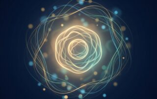 Glowing cell illustration representing stem cell therapy for hair restoration innovation and renewal