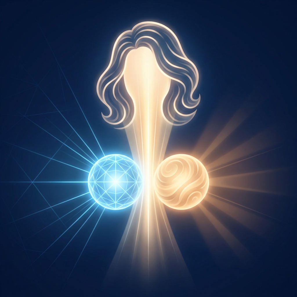 Conceptual illustration comparing LLLT laser cap at home vs in-office treatment light therapy for hair regrowth