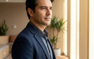 Confident man with full natural hair representing hair transplant frequently asked questions complete guide