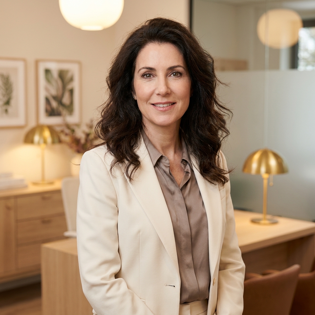 Confident woman with healthy natural hair representing candidacy evaluation for best hair transplant surgeon Minnesota women patients