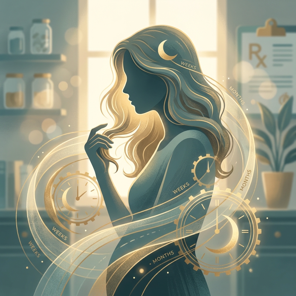 Woman contemplating hair health, representing the diagnostic journey between telogen effluvium vs androgenetic alopecia differences