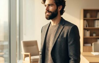 Young man confidently planning ahead for hair transplant future loss, representing long-term hair restoration strategy for young patients.