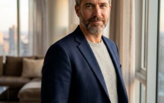 Confident man with natural-looking hair representing realistic Norwood scale 6 hair transplant outcomes