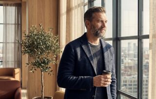 Confident man exploring non surgical hair loss treatment options for men who are not candidates for surgery