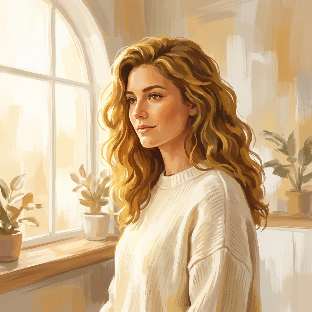 Confident person with healthy hair representing effective hair loss treatment at home approaches