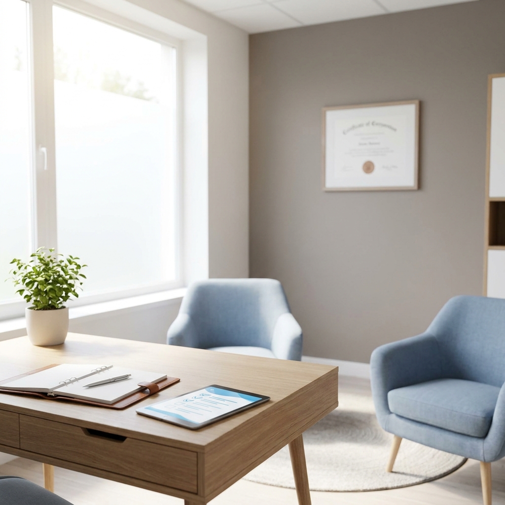 Modern consultation office representing trusted scalp micropigmentation near me providers