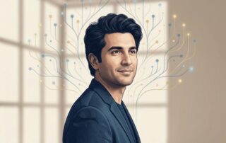 Confident man symbolizing personalized hair restoration medication outcomes