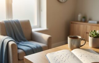 Calm consultation office symbolizing follow-up care after hair restoration surgery near me