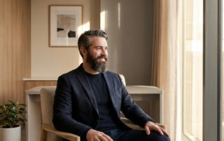 Confident man with healthy beard and hair, symbolizing hair transplant from beard success