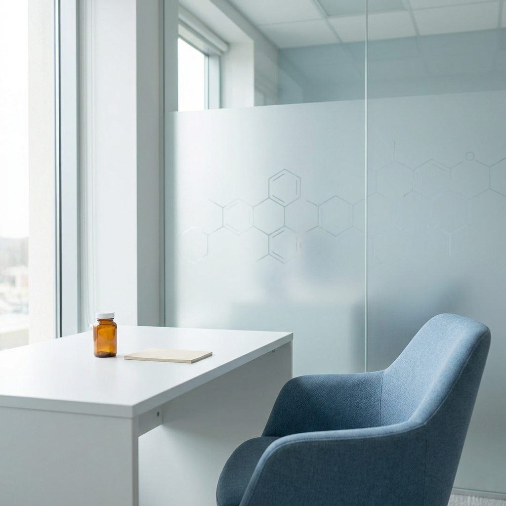 Calm consultation room representing research into the finasteride hair loss drug and its safety