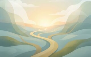 Winding path symbolizing choices in hair restoration surgery decision-making